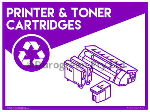 Printer and Toner Cartridges Signage