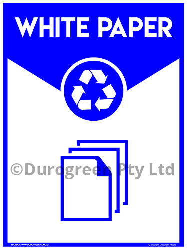White Paper Signage